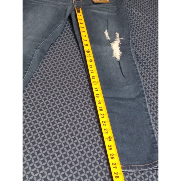 JEANS STRETCH DENIM BLUE  H2 Z240 SIZE 9 STRETCH , WAIST 31, REGULAR SIZE - Picture 10 of 12